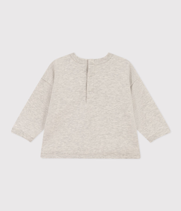 Sudadera Petit Bateau X Snoopy de felpa para beb&eacute; gris