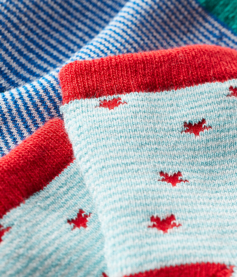 Lote de 2 pares de calcetines beb&eacute; multicolor