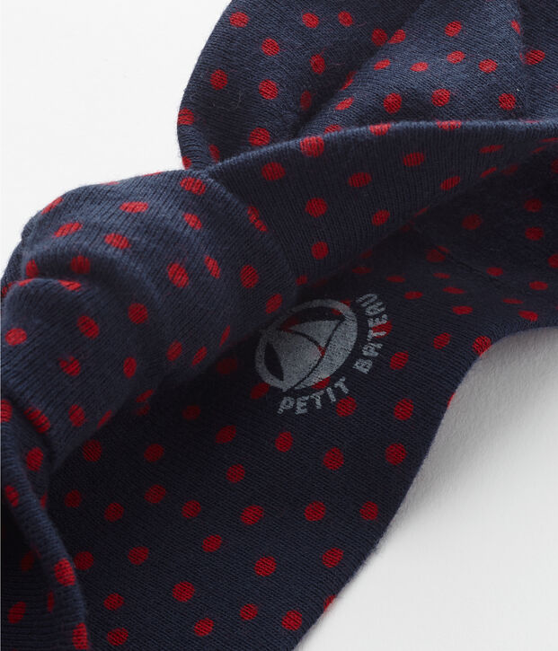 Diadema con lazo para ni&ntilde;a azul/rojo