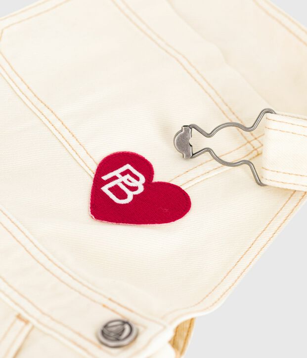 Peto infantil de tejido denim liso MILK