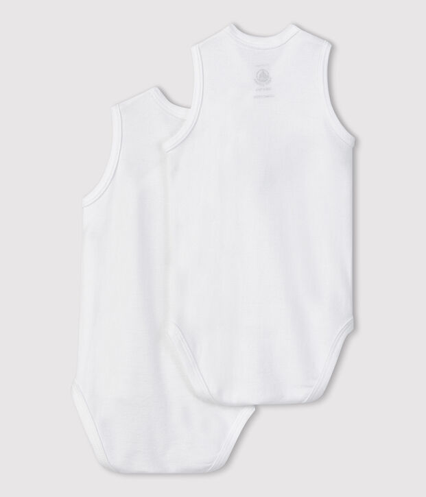 Par de bodis de nacimiento sin mangas para beb&eacute; multicolor