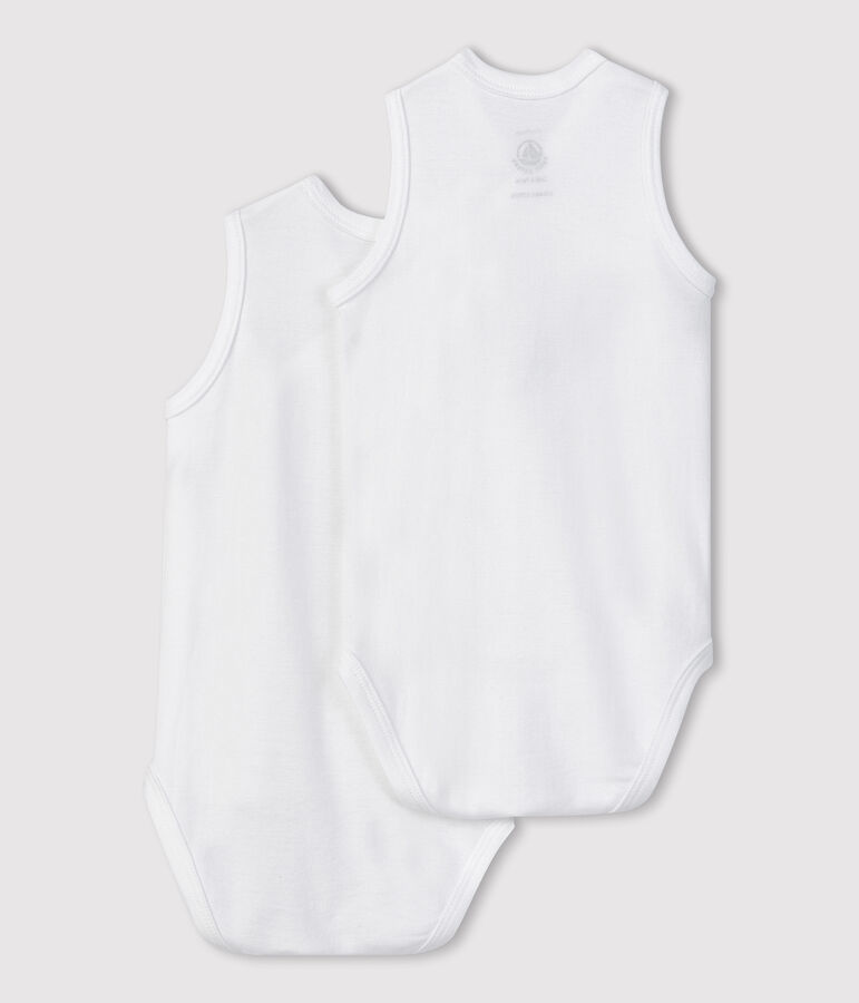 Par de bodis de nacimiento sin mangas para beb&eacute; multicolor