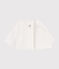 Jersey de túbico acolchado de algodón para bebé blanco MARSHMALLOW