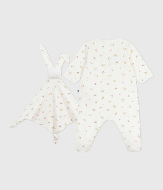 Estuche de regalo de punto con estampado floral para recién nacido variante 1