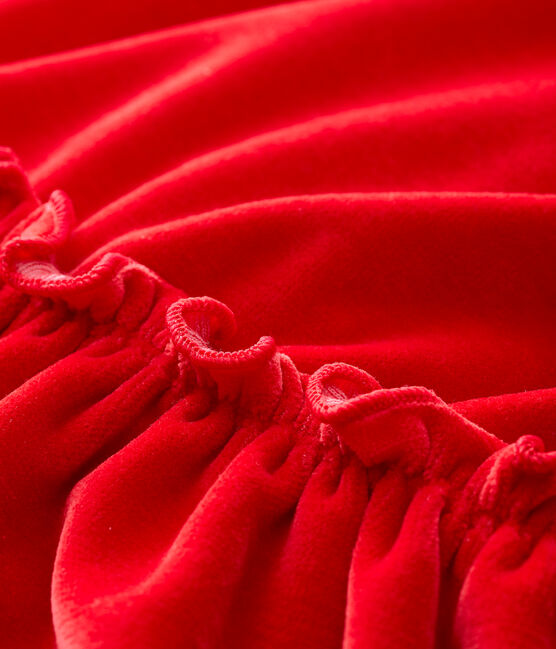 Vestido de manga larga para bebé niña rojo TERKUIT