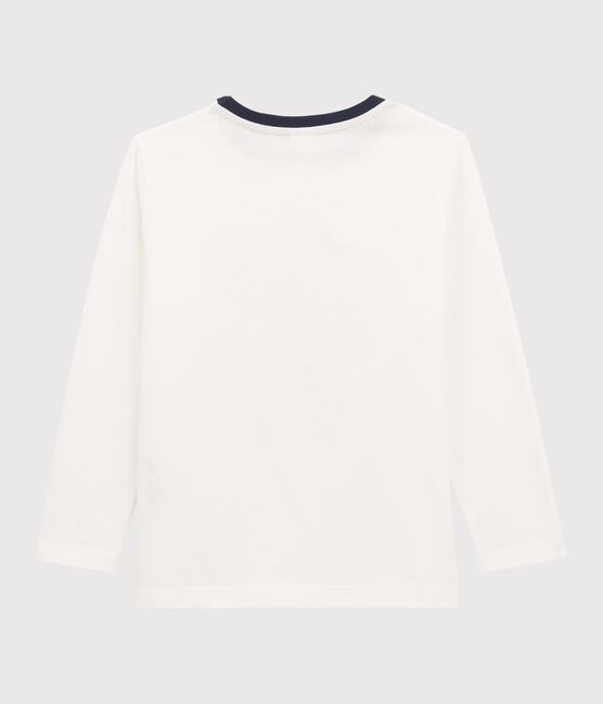 Camiseta serigrafiada para niño blanco MARSHMALLOW