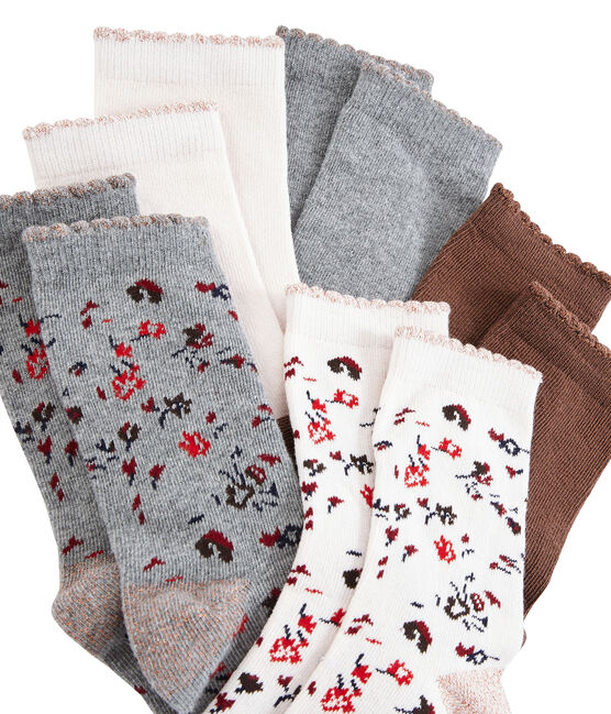 Lote de 5 pares de calcetines infantiles para niña variante 1