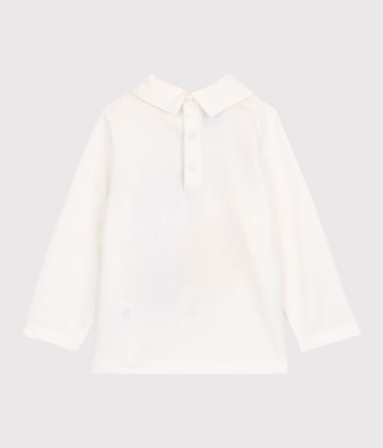 Camiseta de algodón de bebé. blanco MARSHMALLOW