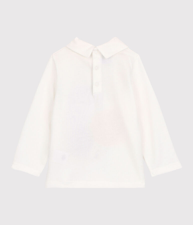 Camiseta de algod&oacute;n de beb&eacute;. blanco