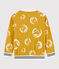 Sudadera de niño con cremallera. amarillo BOUDOR/blanco MARSHMALLOW