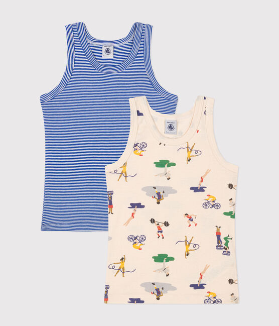 Juego de 2 camisetas de tirantes infantiles de algodón variante 1