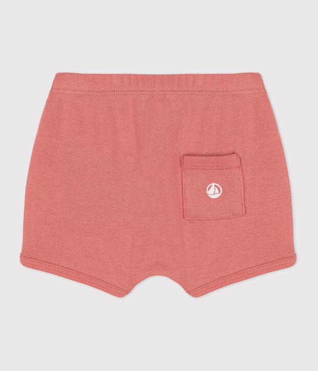 Pantal&oacute;n corto de beb&eacute; de algod&oacute;n org&aacute;nico rosa