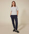 Camiseta Boxy de túbico para mujer blanco AVALANCHE/ SKY CHINE