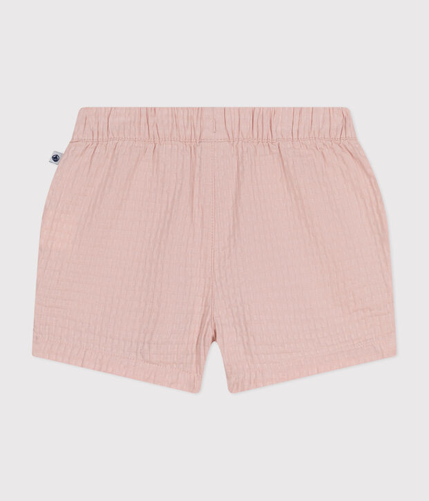 Pantal&oacute;n corto moderno para beb&eacute; rosa