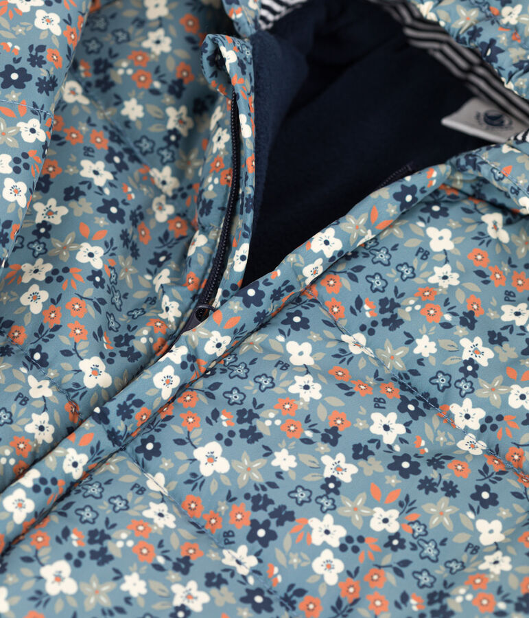 Buzo de material reciclado estampado para beb&eacute; azul/multicolor