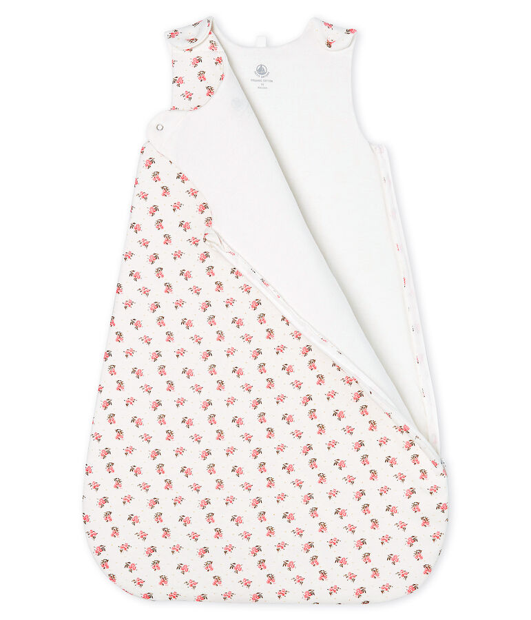 Saco de terciopelo para beb&eacute; blanco/multicolor