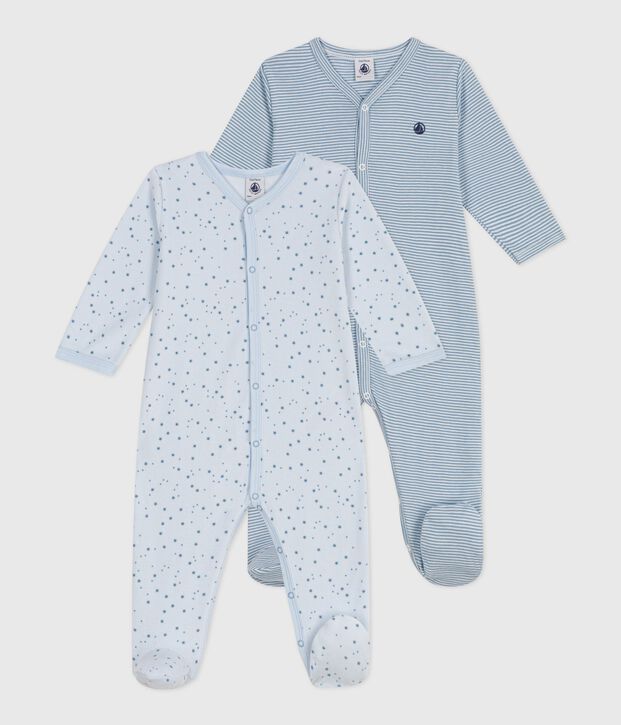 Juego de pijamas de algod&oacute;n estampado para beb&eacute; multicolor