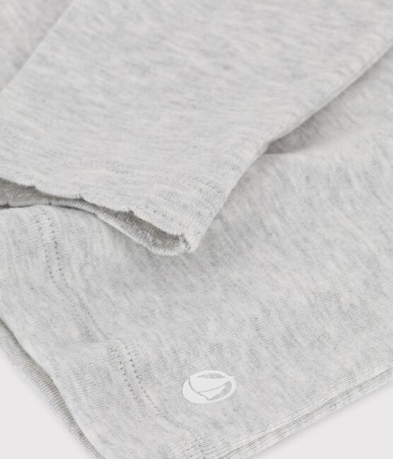 Camiseta de manga larga infantil unisex gris BELUGA