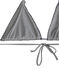 Bikini milrayas para mujer azul ABYSSE/blanco LAIT