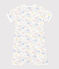 Mono de algodón con estampado de arcoíris para bebé blanco MARSHMALLOW/blanco MULTICO