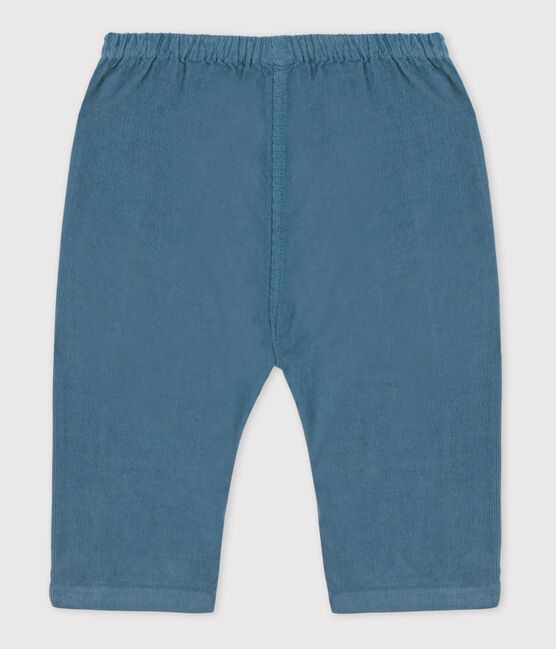 Pantalón de terciopelo fino para bebé azul ROVER