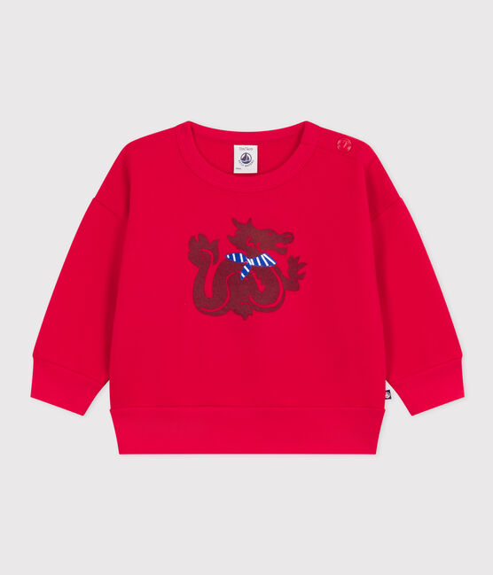 Sudadera de muletón de bebé rojo CORRIDA