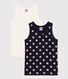 Juego de 2 camisetas de tirantes de algodón con estrellas para niño