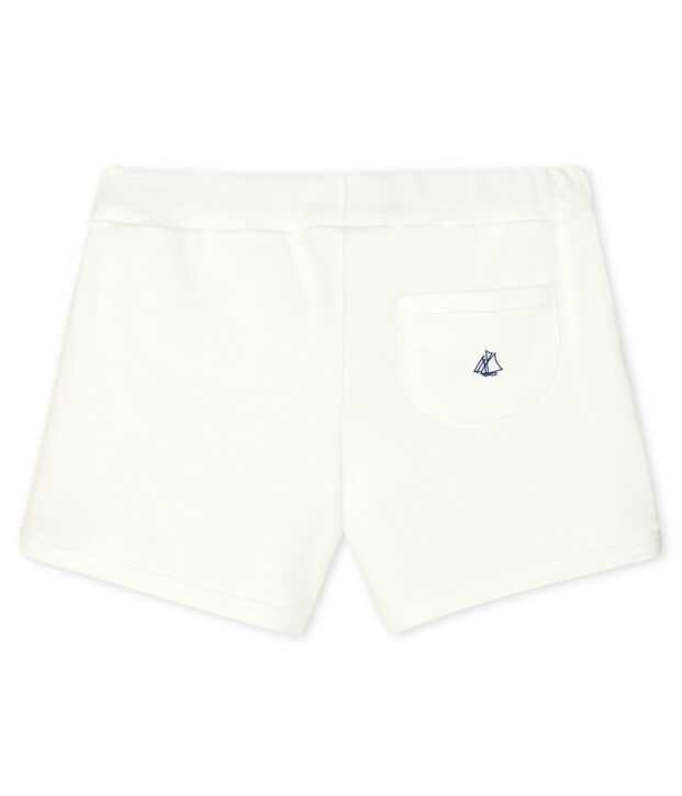 Shorts infantiles para ni&ntilde;a blanco