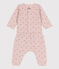 Conjunto de túbico estampado para bebé rosa SALINE/blanco MULTICO