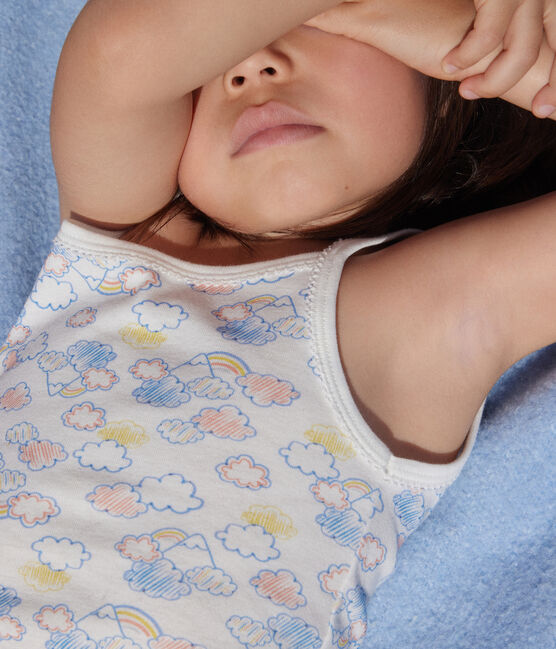 Juego de 2 camisetas de tirantes de algodón con arcoíris para niños variante 1
