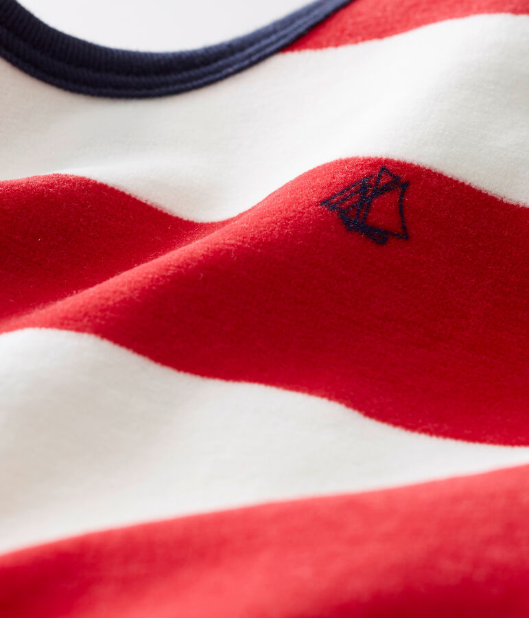 Pelele de noche para beb&eacute; ni&ntilde;o rojo TERKUIT/blanco MARSHMALLOW