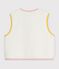 Chaleco infantil liso de borreguito MILK