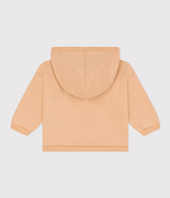 Sudadera con capucha de muletón para bebé beige TOURONE