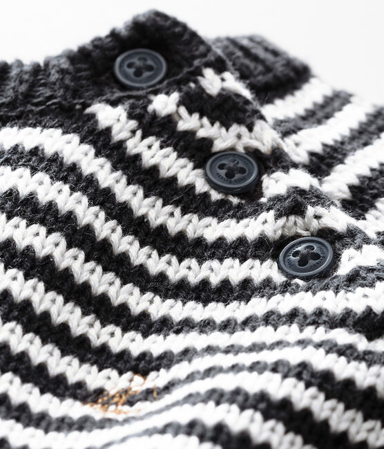 Jersey de milrayas para bebé niño gris CAPECOD/blanco MARSHMALLOW