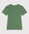 Camiseta Icónica lisa de algodón para mujer verde PALMERAIE