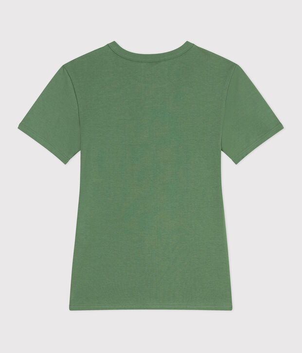 Camiseta Ic&oacute;nica lisa de algod&oacute;n para mujer verde