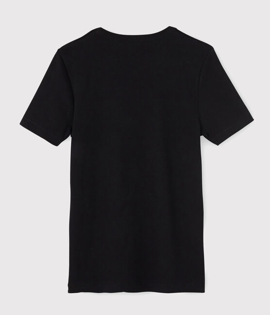 Camiseta de manga corta para hombre negro NOIR
