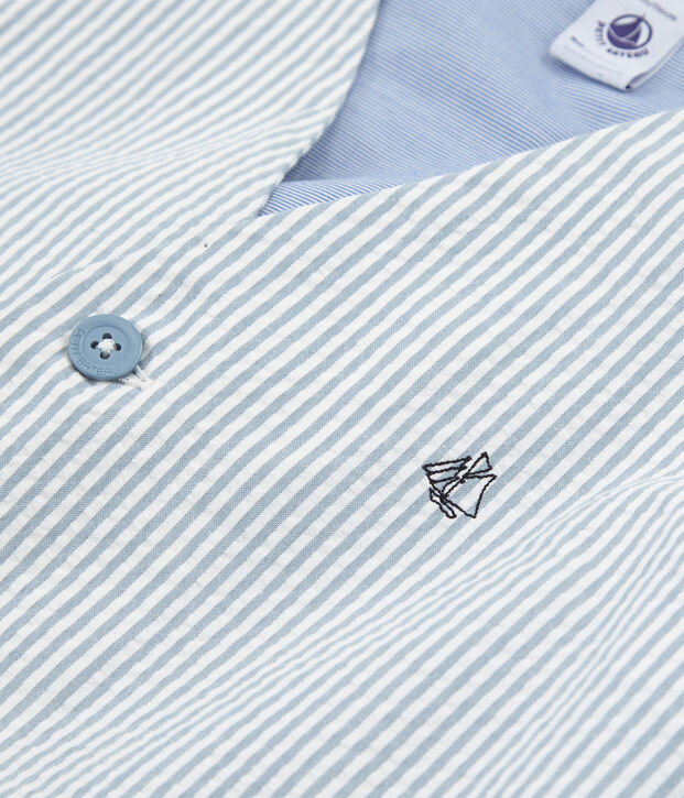 Chaleco sin mangas de ni&ntilde;o azul/blanco