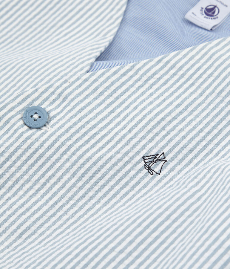 Chaleco sin mangas de ni&ntilde;o azul/blanco