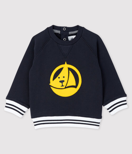 Sudadera estampada para bebé niño azul SMOKING