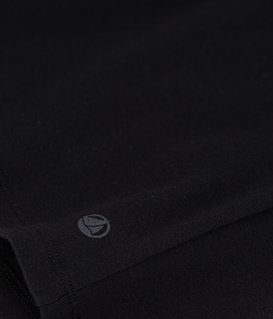 Camiseta Iconique de manga corta de punto liso para mujer negro BLACK