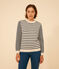 Jersey marinero de algodón para mujer blanco AVALANCHE/azul SMOKING