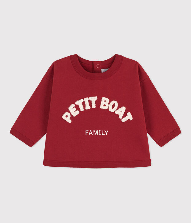 Sudadera de algod&oacute;n para beb&eacute; rojo
