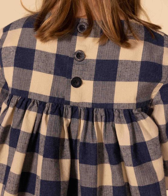 Vestido de manga larga de franela de algodón a cuadros de niña INCOGNITO/ AVALANCHE