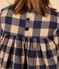 Vestido de manga larga de franela de algodón a cuadros de niña INCOGNITO/ AVALANCHE