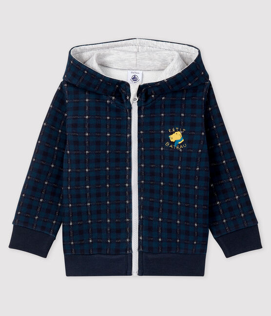 Sudadera con capucha para bebé niño azul SHADOW/crudo MULTICO