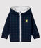 Sudadera con capucha para bebé niño azul SHADOW/crudo MULTICO