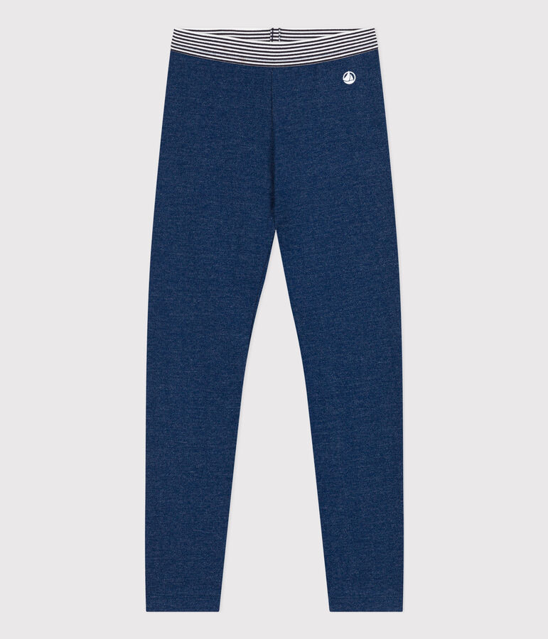 Jeggings de mulet&oacute;n de efecto vaquero de ni&ntilde;a azul MEDIEVAL/beige ECRU