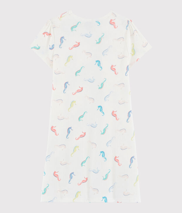 Camis&oacute;n disfraz de algod&oacute;n blanco/multicolor