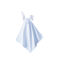 Peluche de conejo para bebé de punto blanco LAIT/azul FRAICHEUR